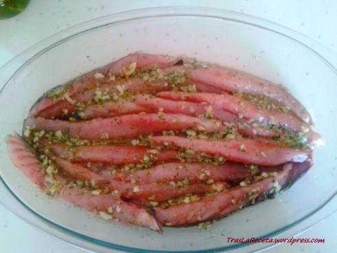 lomos de caballa marinados