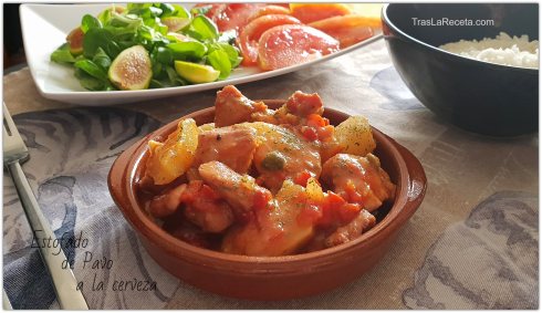 receta de pavo a la cerveza estofado